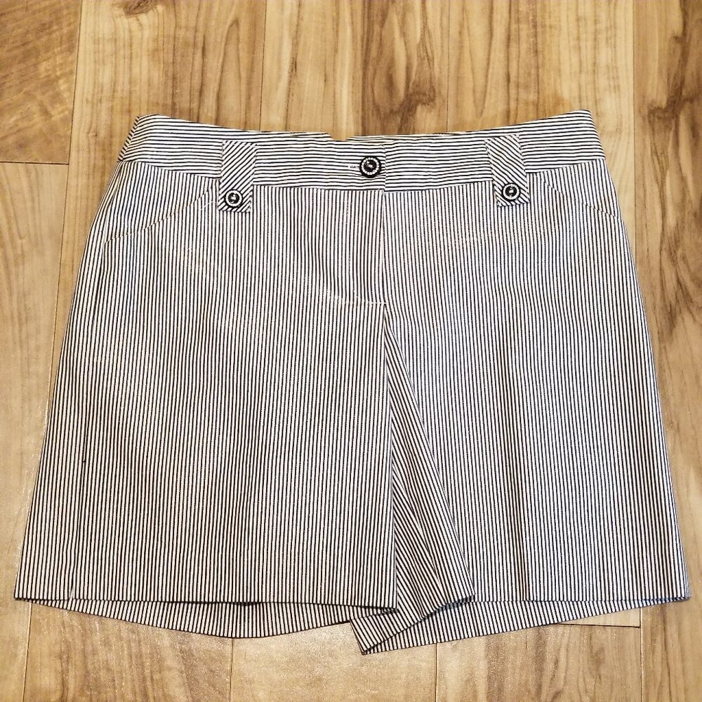 WHBM Metallic Striped Shorts Sz 4 Womens NWT USA